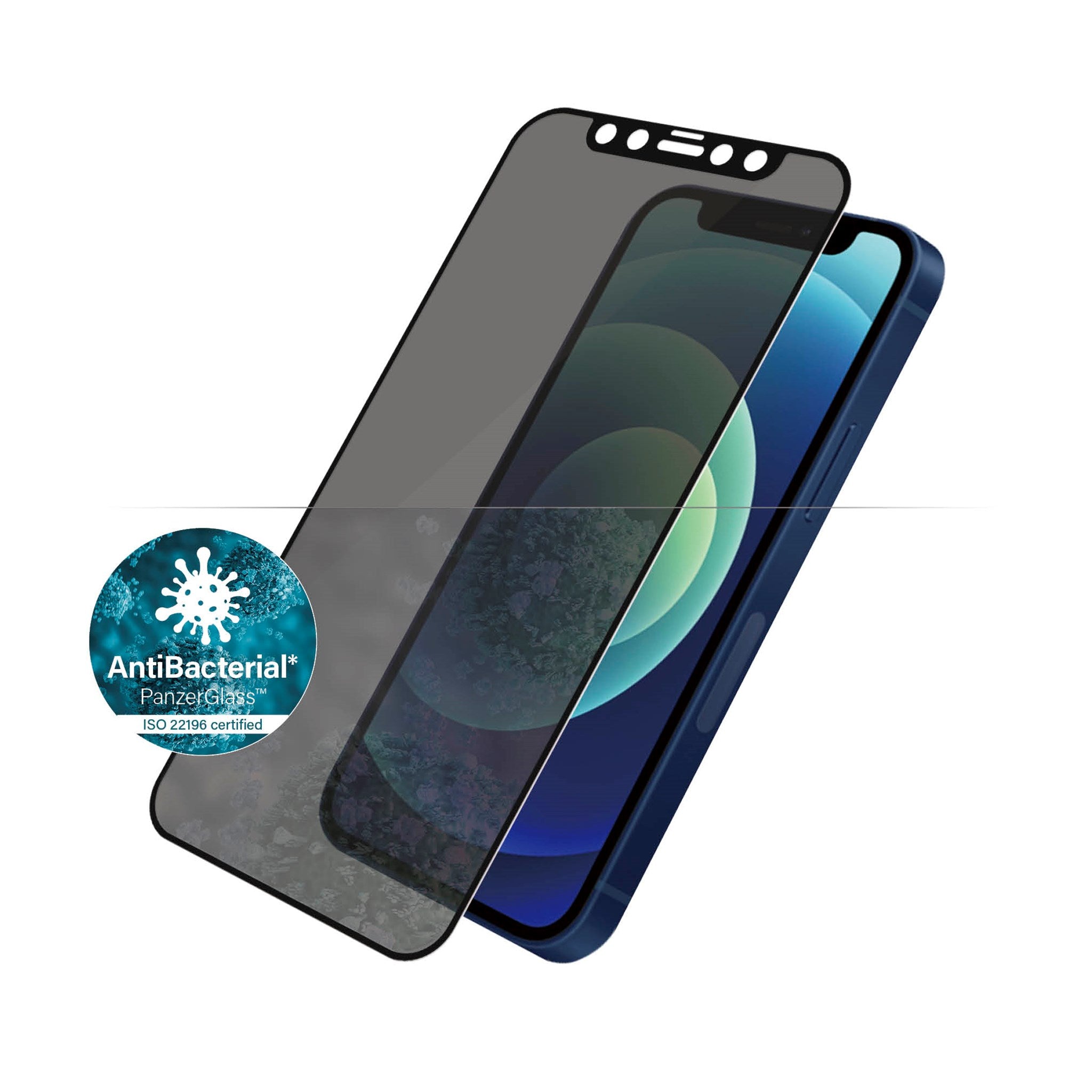 PanzerGlass® Privacy Skærmbeskyttelse iPhone 12 Mini | Edge-to-Edge